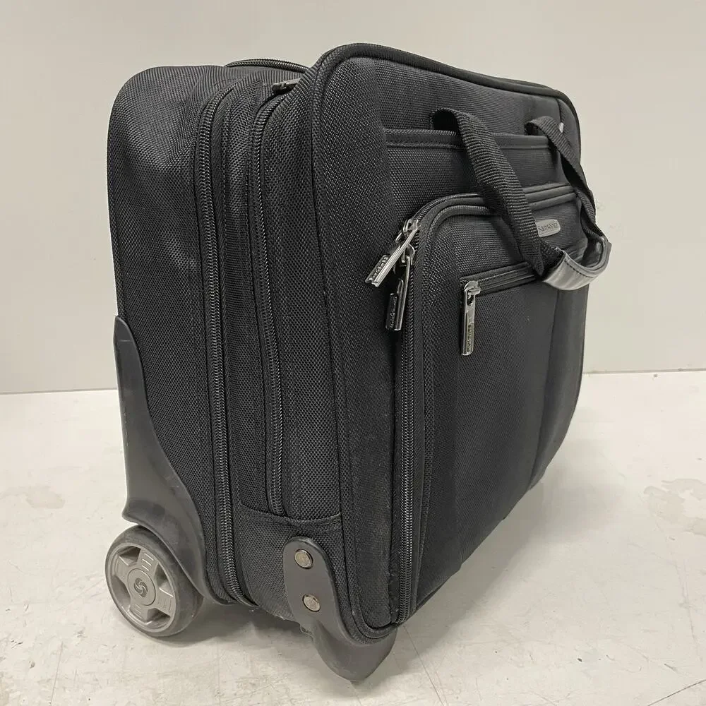 Samsonite Rolling Laptop Case Wheeled Business Travel Carry-On Briefcase Black